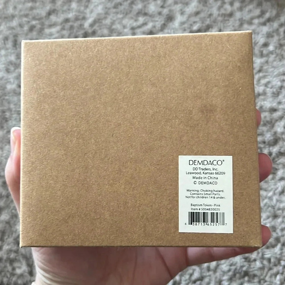Hallmark Demdaco Baby Girl Pink Baptism Token - Picture 3 of 5